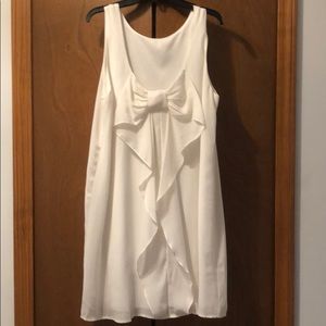 Francescas White Bow Dress NWT